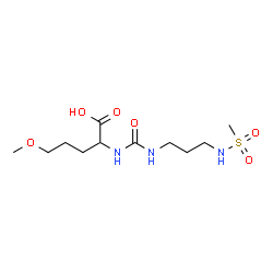 ChemSpider 2D Image | 5-Methoxy-N-({3-[(methylsulfonyl)amino]propyl}carbamoyl)norvaline | C11H23N3O6S