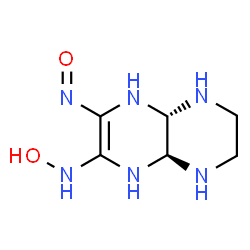 ChemSpider 2D Image | (4aS,8aS)-N-Hydroxy-3-nitroso-1,4,4a,5,6,7,8,8a-octahydropyrazino[2,3-b]pyrazin-2-amine | C6H12N6O2