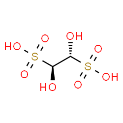 ChemSpider 2D Image | (1R,2S)-1,2-Dihydroxy-1,2-ethanedisulfonic acid | C2H6O8S2