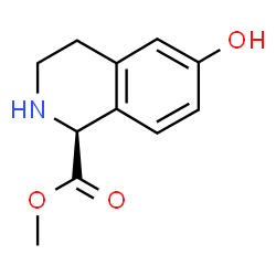 ChemSpider 2D Image | Methyl (1S)-6-hydroxy-1,2,3,4-tetrahydro-1-isoquinolinecarboxylate | C11H13NO3