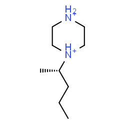 ChemSpider 2D Image | 1-[(2S)-2-Pentanyl]piperazinediium | C9H22N2