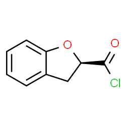ChemSpider 2D Image | (2R)-2,3-Dihydro-1-benzofuran-2-carbonyl chloride | C9H7ClO2
