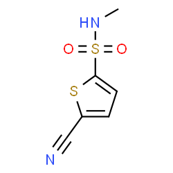 ChemSpider 2D Image | 5-Cyano-N-methyl-2-thiophenesulfonamide | C6H6N2O2S2