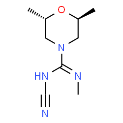 ChemSpider 2D Image | (2S,6S)-N-Cyano-N',2,6-trimethyl-4-morpholinecarboximidamide | C9H16N4O