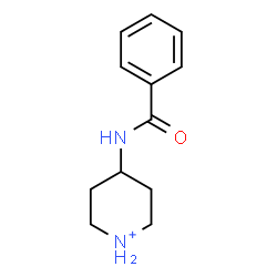ChemSpider 2D Image | 4-(Benzoylamino)piperidinium | C12H17N2O