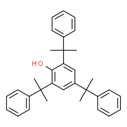 ChemSpider 2D Image | 2,4,6-Tris(2-phenyl-2-propanyl)phenol | C33H36O