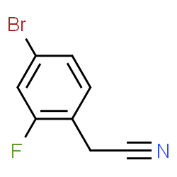 ChemSpider 2D Image | (4-Bromo-2-fluorophenyl)acetonitrile | C8H5BrFN