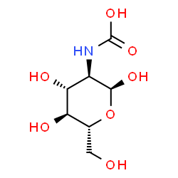 ChemSpider 2D Image | 2-(Carboxyamino)-2-deoxy-alpha-D-glucopyranose | C7H13NO7