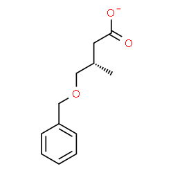 ChemSpider 2D Image | (3S)-4-(Benzyloxy)-3-methylbutanoate | C12H15O3