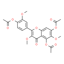 ChemSpider 2D Image | Jaceidin triacetate | C24H22O11