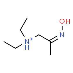 ChemSpider 2D Image | (2Z)-N,N-Diethyl-2-(hydroxyimino)-1-propanaminium | C7H17N2O