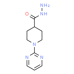 ChemSpider 2D Image | 1-(2-Pyrimidinyl)-4-piperidinecarbohydrazide | C10H15N5O