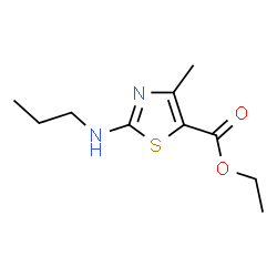 ChemSpider 2D Image | Ethyl 4-methyl-2-(propylamino)-1,3-thiazole-5-carboxylate | C10H16N2O2S