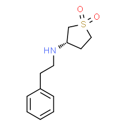 ChemSpider 2D Image | (3S)-N-(2-Phenylethyl)tetrahydro-3-thiophenamine 1,1-dioxide | C12H17NO2S