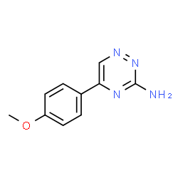 ChemSpider 2D Image | 5-(4-Methoxyphenyl)-1,2,4-triazin-3-amine | C10H10N4O