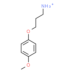 ChemSpider 2D Image | 3-(4-Methoxyphenoxy)-1-propanaminium | C10H16NO2