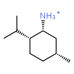 ChemSpider 2D Image | (1R,2R,5R)-2-Isopropyl-5-methylcyclohexanaminium | C10H22N