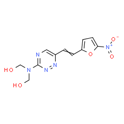 ChemSpider 2D Image | Dihydroxymethylfuratrizine | C11H11N5O5