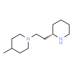 ChemSpider 2D Image | 4-Methyl-1-{2-[(2S)-2-piperidinyl]ethyl}piperidine | C13H26N2