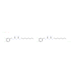 ChemSpider 2D Image | N-(3,4-Dichlorobenzyl)-N'-octylimidodicarbonimidic diamide hydrochloride hydrate (2:2:1) | C34H58Cl6N10O