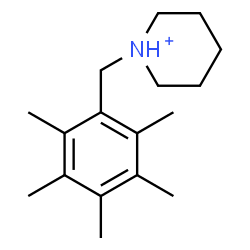 ChemSpider 2D Image | 1-(Pentamethylbenzyl)piperidinium | C17H28N