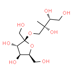 ChemSpider 2D Image | (2S,3R)-2,3,4-Trihydroxy-2-methylbutyl beta-L-sorbofuranoside | C11H22O9