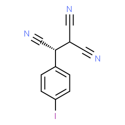 ChemSpider 2D Image | (2R)-2-(4-Iodophenyl)-1,1,2-ethanetricarbonitrile | C11H6IN3