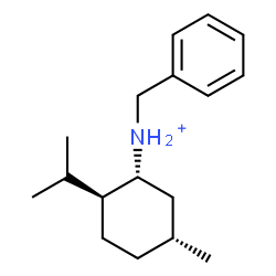 ChemSpider 2D Image | (1R,2S,5R)-N-Benzyl-2-isopropyl-5-methylcyclohexanaminium | C17H28N
