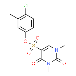 ChemSpider 2D Image | 4-Chloro-3-methylphenyl 1,3-dimethyl-2,4-dioxo-1,2,3,4-tetrahydro-5-pyrimidinesulfonate | C13H13ClN2O5S