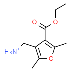 ChemSpider 2D Image | [4-(Ethoxycarbonyl)-2,5-dimethyl-3-furyl]methanaminium | C10H16NO3