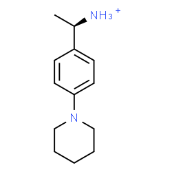 ChemSpider 2D Image | (1R)-1-[4-(1-Piperidinyl)phenyl]ethanaminium | C13H21N2