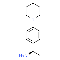 ChemSpider 2D Image | (1R)-1-[4-(1-Piperidinyl)phenyl]ethanamine | C13H20N2