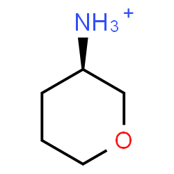 ChemSpider 2D Image | (3R)-Tetrahydro-2H-pyran-3-aminium | C5H12NO