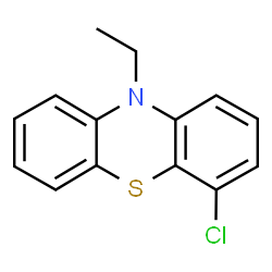 ChemSpider 2D Image | 4-Chloro-10-ethyl-10H-phenothiazine | C14H12ClNS