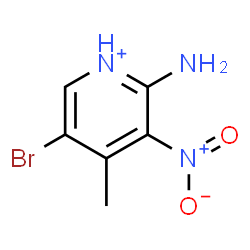 ChemSpider 2D Image | 2-Amino-5-bromo-4-methyl-3-nitropyridinium | C6H7BrN3O2