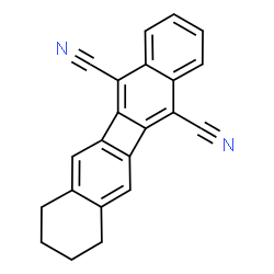 ChemSpider 2D Image | 7,8,9,10-Tetrahydrodibenzo[b,h]biphenylene-5,12-dicarbonitrile | C22H14N2