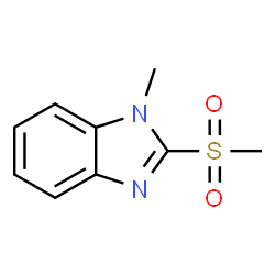 ChemSpider 2D Image | 1-Methyl-2-(methylsulfonyl)-1H-benzimidazole | C9H10N2O2S
