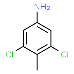 ChemSpider 2D Image | 3,5-Dichloro-4-methylaniline | C7H7Cl2N