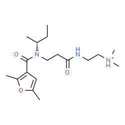 ChemSpider 2D Image | 2-({N-[(2R)-2-Butanyl]-N-(2,5-dimethyl-3-furoyl)-beta-alanyl}amino)-N,N-dimethylethanaminium | C18H32N3O3
