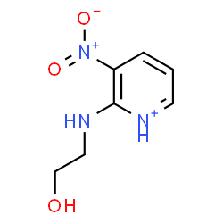 ChemSpider 2D Image | 2-[(2-Hydroxyethyl)amino]-3-nitropyridinium | C7H10N3O3