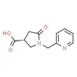 ChemSpider 2D Image | (3R)-5-Oxo-1-(2-pyridinylmethyl)-3-pyrrolidinecarboxylic acid | C11H12N2O3