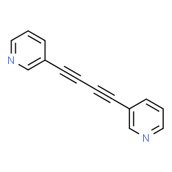 ChemSpider 2D Image | 3,3'-Buta-1,3-diyne-1,4-diyldipyridine | C14H8N2