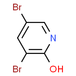 ChemSpider 2D Image | 3,5-Dibromo-2-pyridinol | C5H3Br2NO