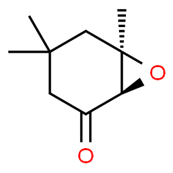 ChemSpider 2D Image | (1R,6R)-4,4,6-Trimethyl-7-oxabicyclo[4.1.0]heptan-2-one | C9H14O2
