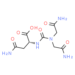ChemSpider 2D Image | N~2~-[Bis(2-amino-2-oxoethyl)carbamoyl]-D-asparagine | C9H15N5O6