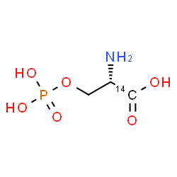 ChemSpider 2D Image | O-Phosphono-L-(1-~14~C)serine | C214CH8NO6P
