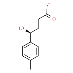 ChemSpider 2D Image | (4S)-4-Hydroxy-4-(4-methylphenyl)butanoate | C11H13O3