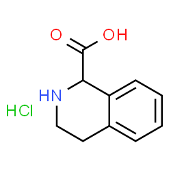 ChemSpider 2D Image | 1,2,3,4-Tetrahydroisoquinoline-1-carboxylic acid hydrochloride | C10H12ClNO2