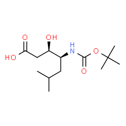ChemSpider 2D Image | Boc-epi-statine | C13H25NO5
