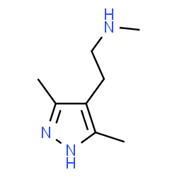 ChemSpider 2D Image | 2-(3,5-Dimethyl-1H-pyrazol-4-yl)-N-methylethanamine | C8H15N3